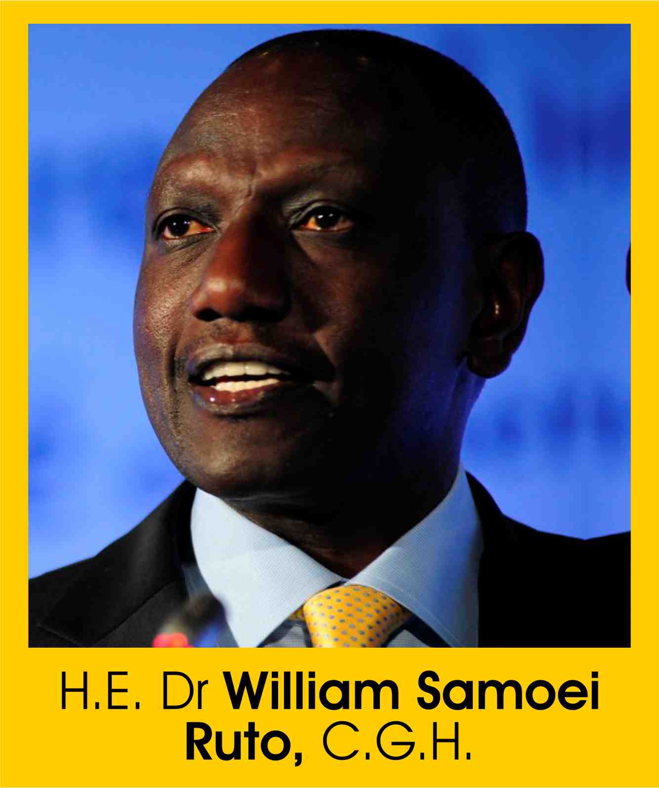 His Excellency Dr William Samoei Ruto, C.G.H.
